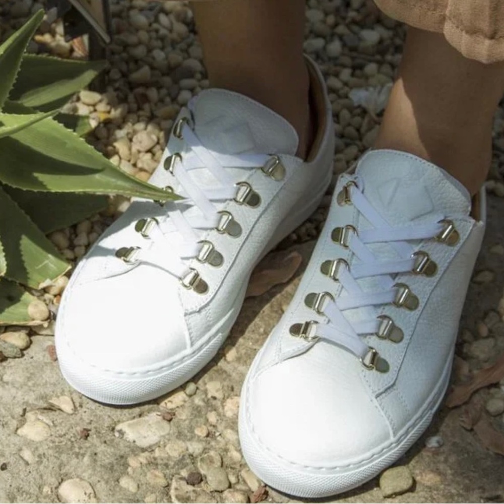 LIMITED-EDITION KOIO Gavia Bianco Women’s Sneaker in White/Gold Size 5 US/ 35 EU